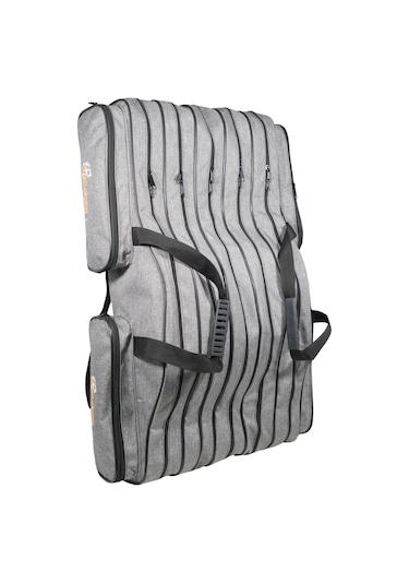 Wolfish 5 Gözlü 150 Cm Olta Çantası Gri 4 Cepli