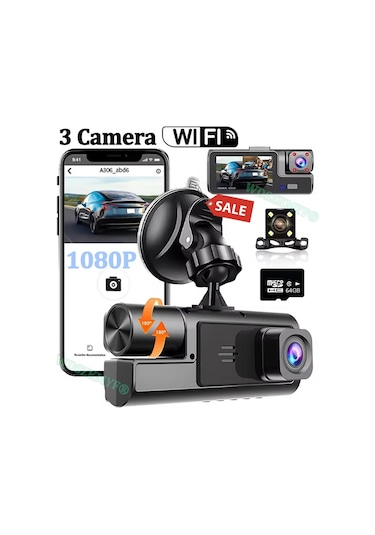 Liangmei Araç Kamerası İçin 1080p Video Kaydedici Wıfı Araba