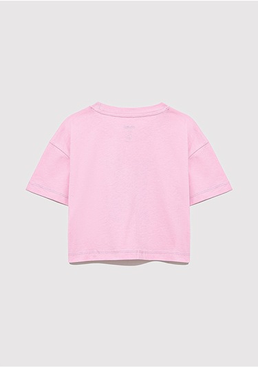 Mavi - M Logo Baskılı Pembe Tişört 7610276-86953 Pembe