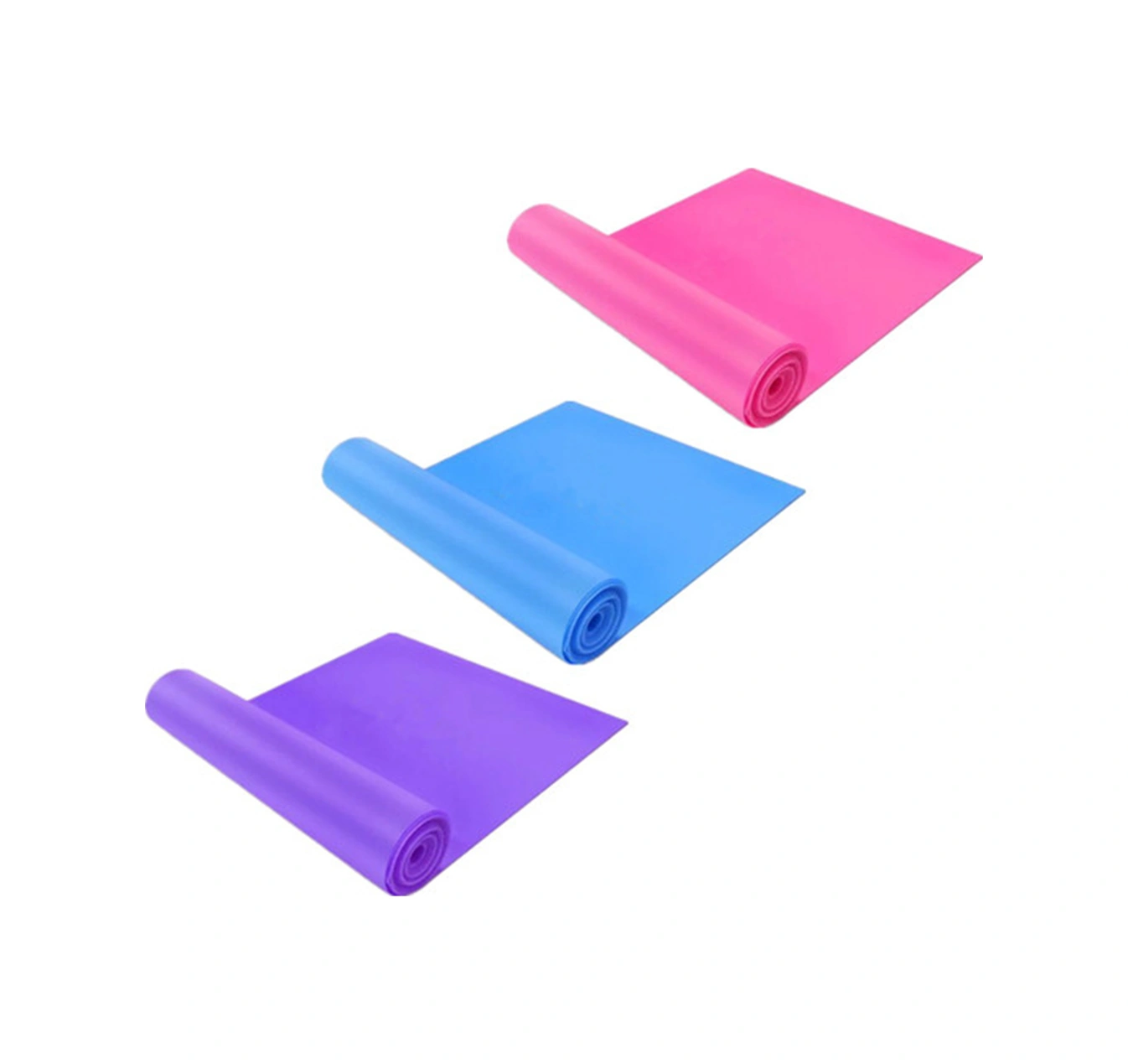 Youtek Pembe 5'li Yoga Seti: Pvc Top + Köpük Blok + Lastik Gerdanlık + D-ring Askı + Direnc Bandı - Evde Güvenli Egzersiz Ve Esneklik