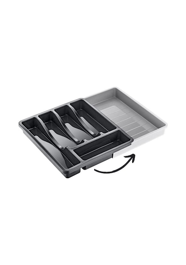 Flora Kayar Kaşıklık, Açılır Kapanır Ayarlanabilir Bıçak Kaşık Çatal Çekmece İçi Düzenleyici