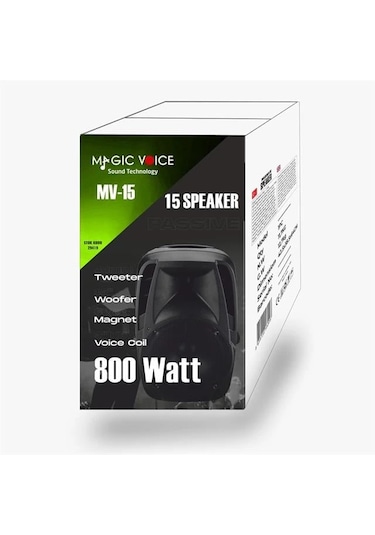Magicvoice Mv-15 800 Watt 15'' 2-yollu Pasif Kabin Hoparlör