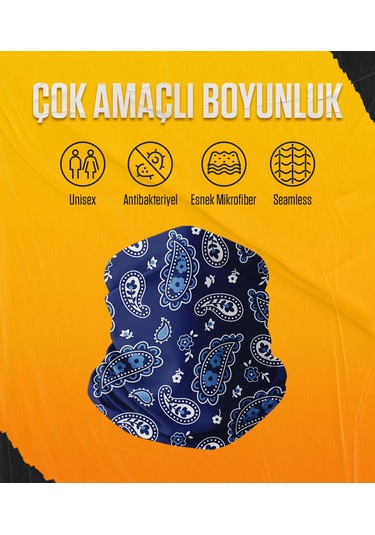 Musclecloth Çok Amaçlı Boyunluk Blue Pateh Mavi