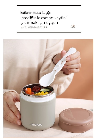 Paslanmaz Çelik Süt Termos Bardağı-mavi