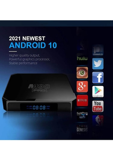 Laxsam M98 Pro Android 10.0 2 GB 16 GB 4K 3D Wifi Android Akıllı Tv Box
