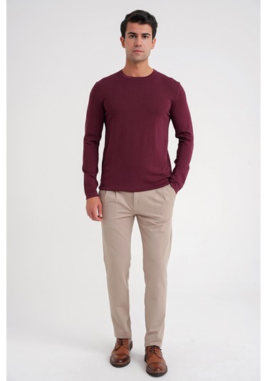 Efor Tr 888 Triko Slim Bordo Bordo