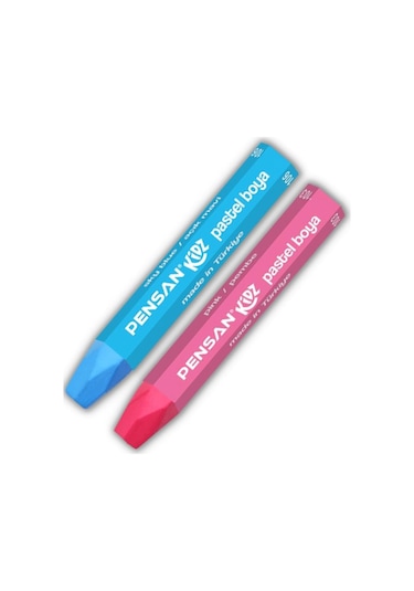 Pastel Boya 12 Li Karton Kutu 1 Adet Pensan 12 Renk Pastel Boya 1