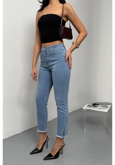 Lacarino 7413 Mia Kadın Jean Pantolon Lıght Blue