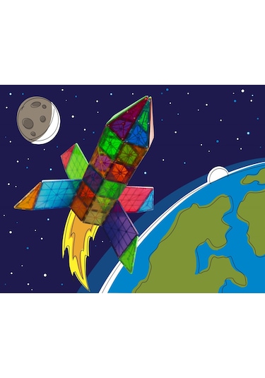 Magna-tiles Clear Color 100 Parça