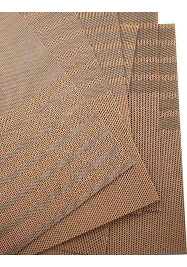 Yeşil 4 Adet Placemats Yemek Masası Yer Paspasları Seti Kaymaz Yalıtım Pvc Yerleştirme Su Geçirmez Isıya Dayanıklı Mutfak Masa Paspasları Yeşil