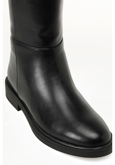 Butigo 25k-7114 5pr Siyah Kadın Düz Çizme 000000000102054818 Siyah