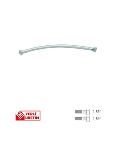 Bağlantı Hortumu 1/2'1/2 50 Cm