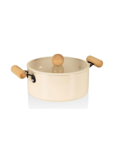 The Mia Cucina Di Mia Derin Tencere 22 Cm Cdm0004 Beyaz