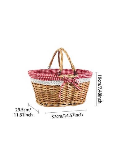 Homyl Çiftlik Evi Bahçe Düğünü Için Tutamak Rattan Kırmızı