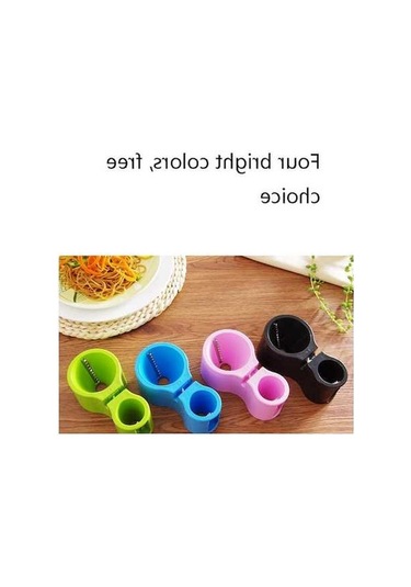 Pazly Cbtx Çok Fonksiyonlu Spiral Çift Başlı Rende Kalemtıraşlı Mutfak Aletleri Siyah Siyah