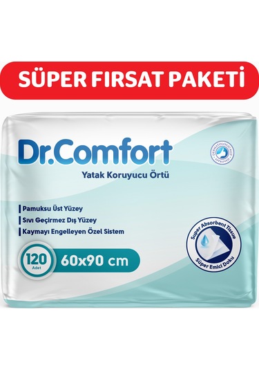 Dr.Comfort 60 x 90 CM Yatak Koruyucu Örtü 30'lu x 4 120 Adet