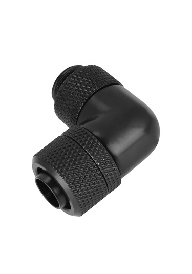 Kangvka Bilgisayar Su Soğutma Fittingi - Bakır Nikel Kaplama 90 Derece Dik Dirsek - G1/4 İçi Dişli, Kolay Kurulum, Dayanıklı Siyah