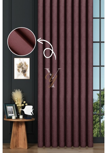 Petek Fon Perde V-1024 Gül Kurusu Gül Kurusu