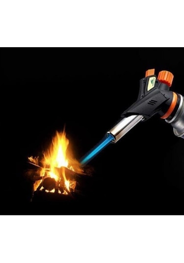 1300 Derece Profesyonel Pürmüz Çakmak WS-509C 3 Adet Flash Gaz Siyah