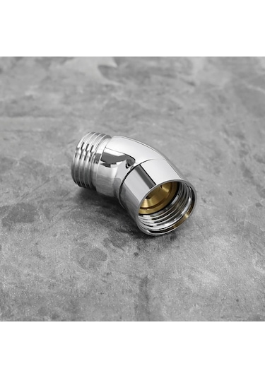 135 Derece Duş Kolu Dirsek Adaptörü, Kulplu Duş Başlığı Dirsek Adaptörü, Krom