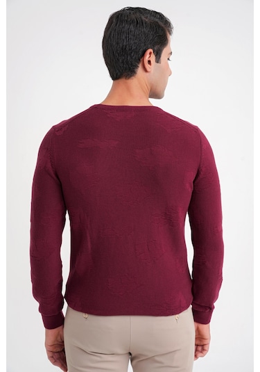 Tr 884 Triko Comfort Bordo Bordo