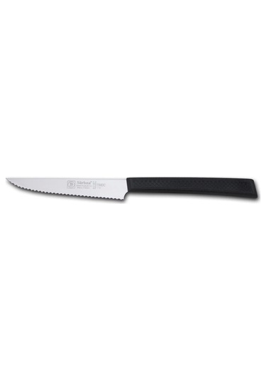 61107 - Sürmene Lazerli Tırtıklı Biftek / Steak Bıçağı 12 Cm Çok Renkli
