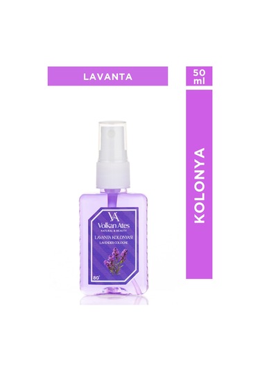 Volkan Ates Natural & Beauty Parfümlü Kolonya - Lavanta 50 Ml