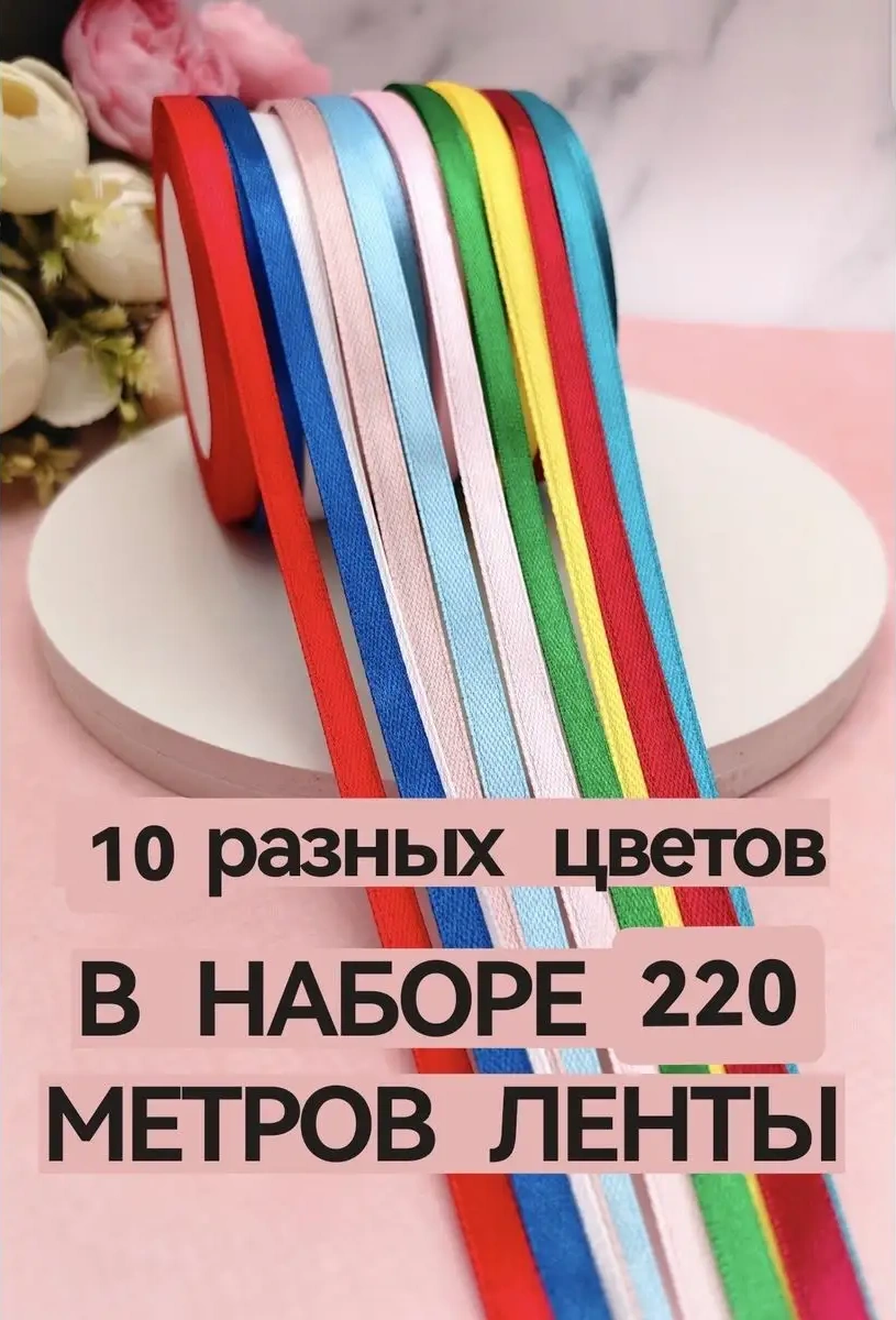 Magazin Dla Rukodel'nic Ip Gavrilov R N 6 Mm Saten Kurdele Seti 0,6 Cm 10 Adet Ambalaj 169895597