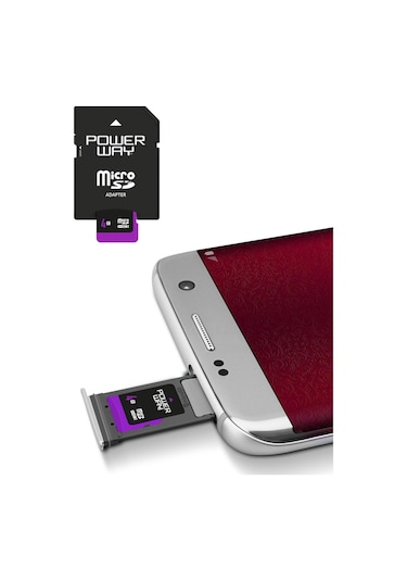 Powerway 4 GB MicroSDHC Hafıza Kartı + Adaptör