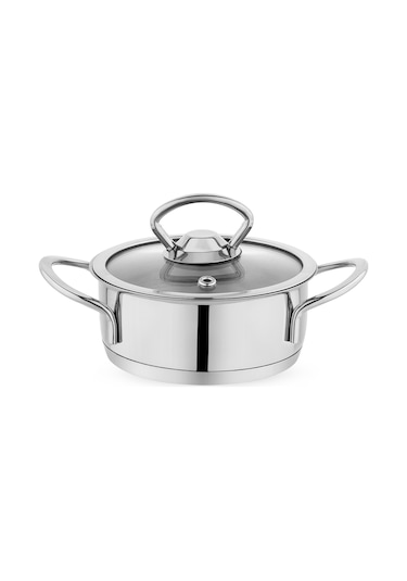 Schafer Micro Mini Basık Çelik Tencere 12 Cm-2 Parça