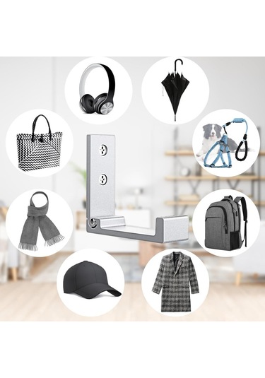 Katlanır Mont Askıları 6'lı Paket Alüminyum Alaşımlı Ağır Hizmet Tipi B Diğer