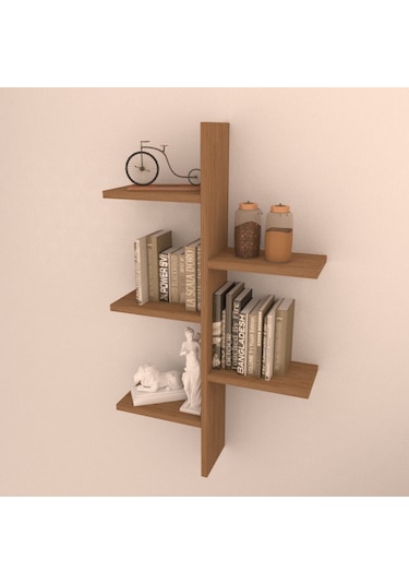 Rafkestir Anka Duvar Raf Seti Bambu ( Mat )