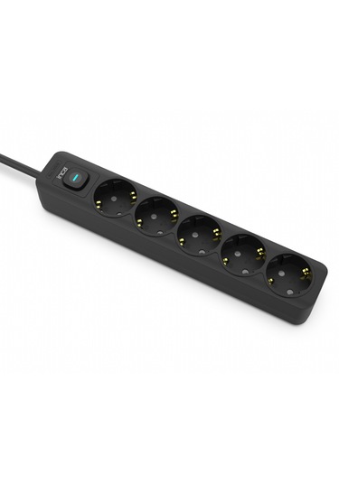 Inca Ipw-44sy 5 Port Akım Korumalı Led Tuşlu Priz 1.5m Siyah