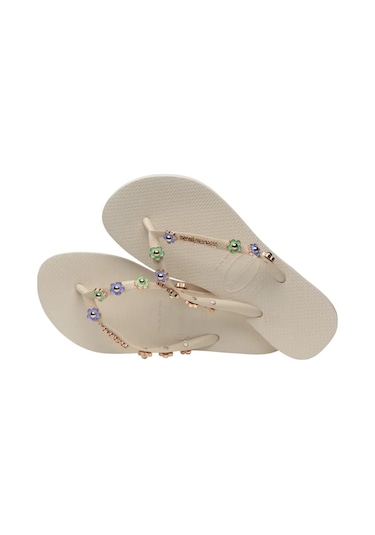 Havaianas Slim Stylish Beige Kadın Gold Terlik Gold Altın