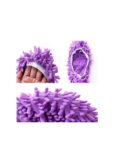 Mavi Paspas Terlik Tembel Zemin Parlatma Temizleme Çorap Ayakkabı Mop Terlik Kapağı