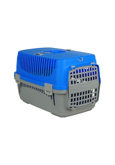 Pribor Hz-105 Kedi Köpek Evcil Hayvan Taşıma Çantası Box Büyük Boy Çok Fonksiyonlu Mavi Gri