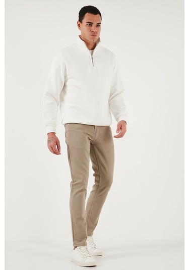 Buratti Pamuklu Regular Fit Normal Bel Boru Paça Jeans Erkek Kot Pantolon 2211C40Parma Bej