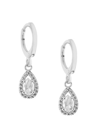 Merano Design 9mm Damla Rhodium Küpe Çok Renkli