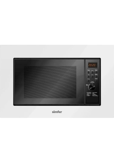 Simfer 2360 23Litre Full Ankastre Mikrodalga Fırın Beyaz