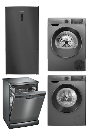 Siemens KG76NCXE0N - SN23IC62MT - WG44A2ZRTR - WQ42G20RTR Beyaz Eşya Seti