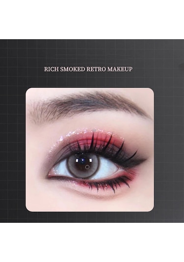 2renk Göz Farı Paleti Mat Glitter Göz Farı Gotik Kırmızı Siyah Pigmentler Su 01 01 Garden Rose