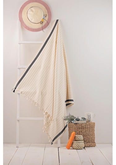 Sungate Peştemal Ekru %60 Pamuk %40 Bambu 95x180cm