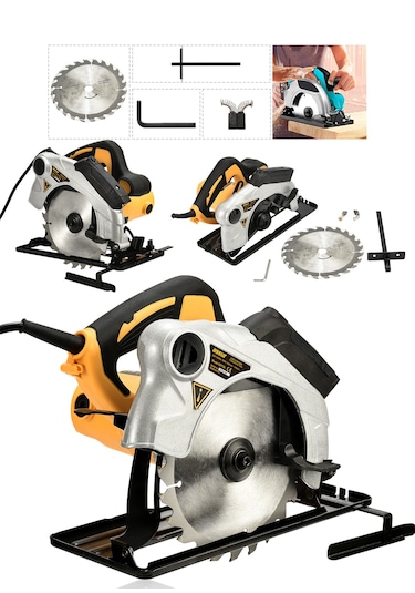 Assur ASR706-02-08 1400W Elektrikli 185mm Daire Testere Sarı