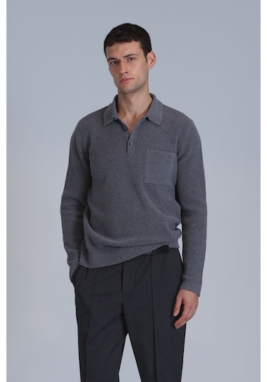 Lufian Rıver Erkek Kazak Gri Gri 112090142100150 Gri