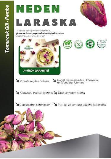 Tomurcuk Gül -kuru Gül Goncası Gül Çayı - Pembe 100g-dried Rose Buds