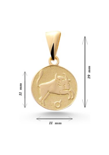 Sefa Gold 14 Ayar Altın Boğa Burcu Kolye Ucu