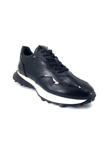 Libero 4821 Hakiki Deri Günlük Erkek Ayakkabı-siyah-siyah Siyah