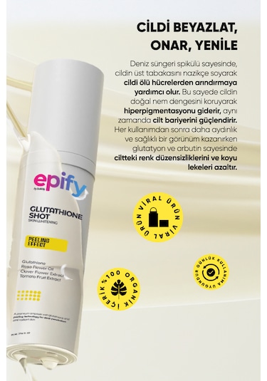 Epify Glutatyon Shot Cilt Beyazlatıcı Krem 75 ML