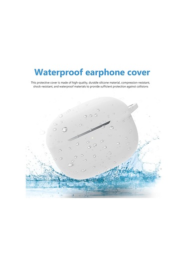 Honmex Xiaomi Mi Flipbuds Pro Kulaklık Kılıfı - Siyah Silikon, Darbeye Dayanıklı, Taşıma Kolcuğu Ve Parlak Çanta Seti Siyah