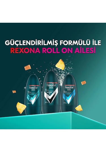 Rexona Invisible 72 Saat Erkek Roll-On Deodorant 50 ML